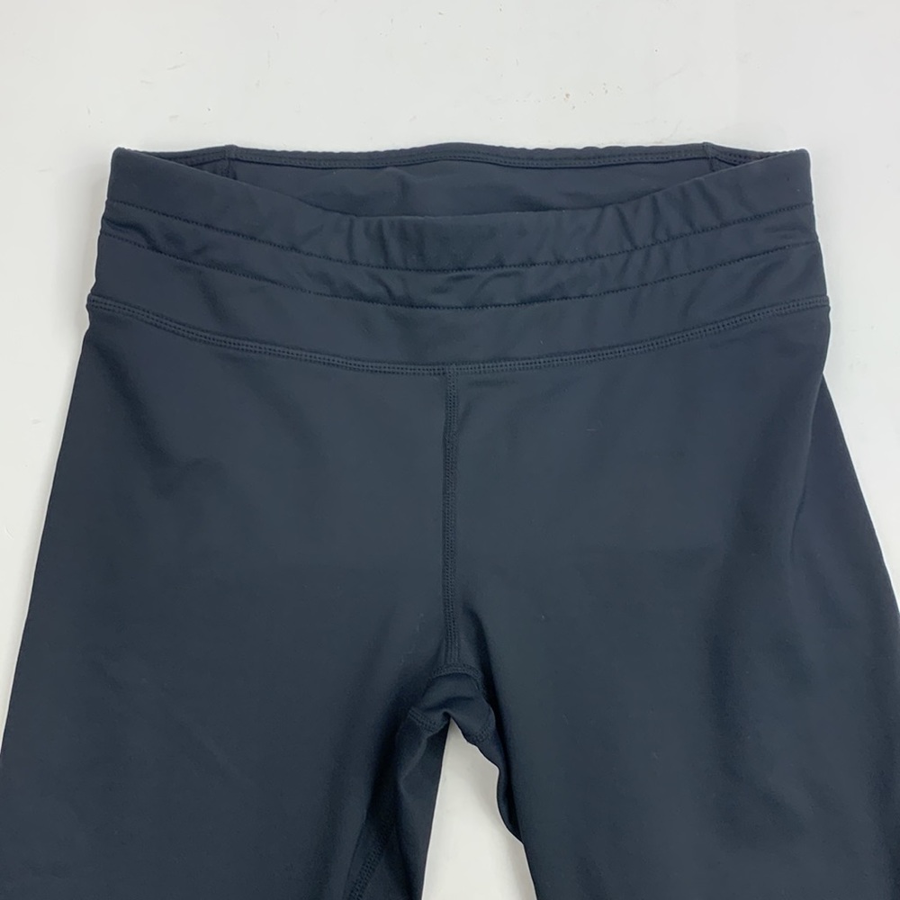 Fabletics Crop Leggings Running Size Medium Black… - image 5